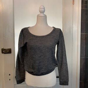 Open back sweatshirt
